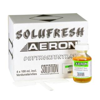 Raumduft Duftkonzentrat "AERON®" Grapefruit Intensität stark | Set Set = 4 x 100-ml-Duftkonzentrat + 4 x Verdunstervlies